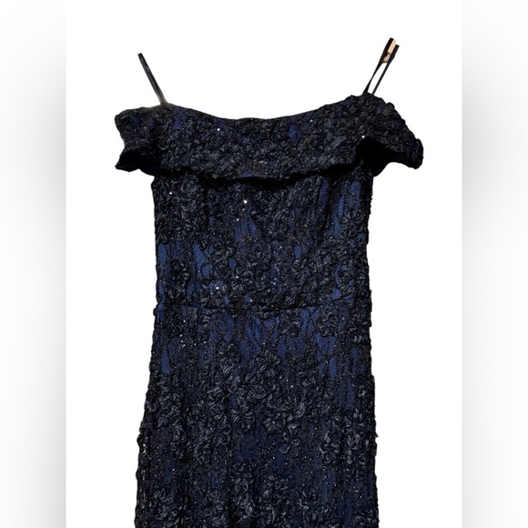 Xscape Evenings Off the Shoulder Sequin Lace Trumpet Gown - Picture 7 of 10